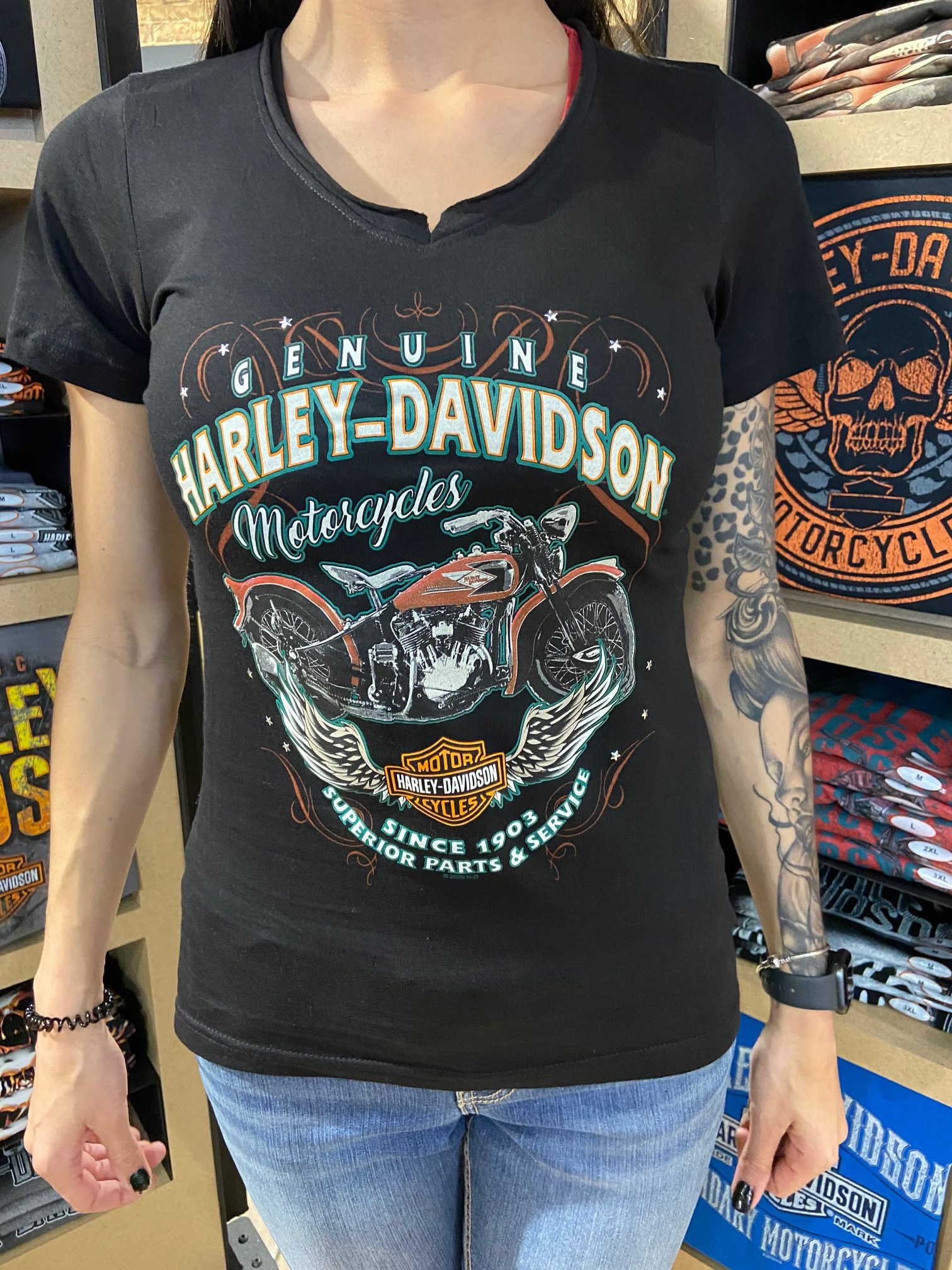 T Shirt Pour Femme Harley Davidson Léo Harley Davidson® 